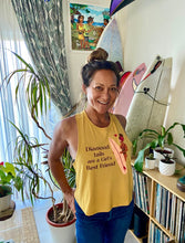 Load image into Gallery viewer, "Diamond tails are a Girl's Best Friend" Racerback Cropped Tank - Landy Wetsuits