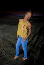 Load image into Gallery viewer, "Diamond tails are a Girl's Best Friend" Racerback Cropped Tank - Landy Wetsuits