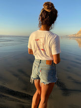 Load image into Gallery viewer, "Riding with a Smile" Pocket Tee (Guava on White) - Landy Wetsuits