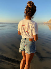 Load image into Gallery viewer, &quot;Riding with a Smile&quot; Pocket Tee (Guava on White) - Landy Wetsuits